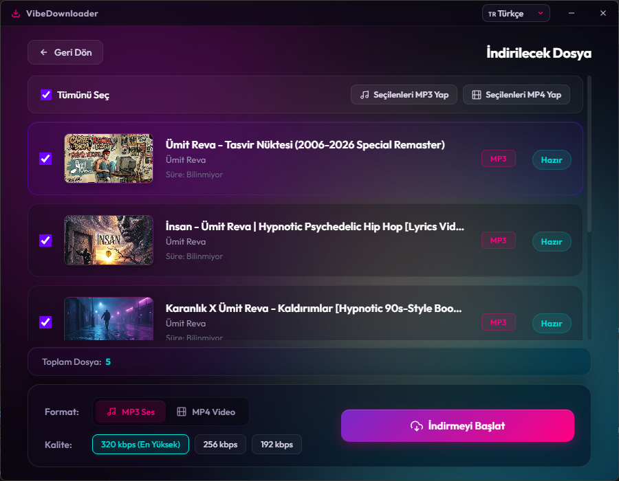 Downloader Screen