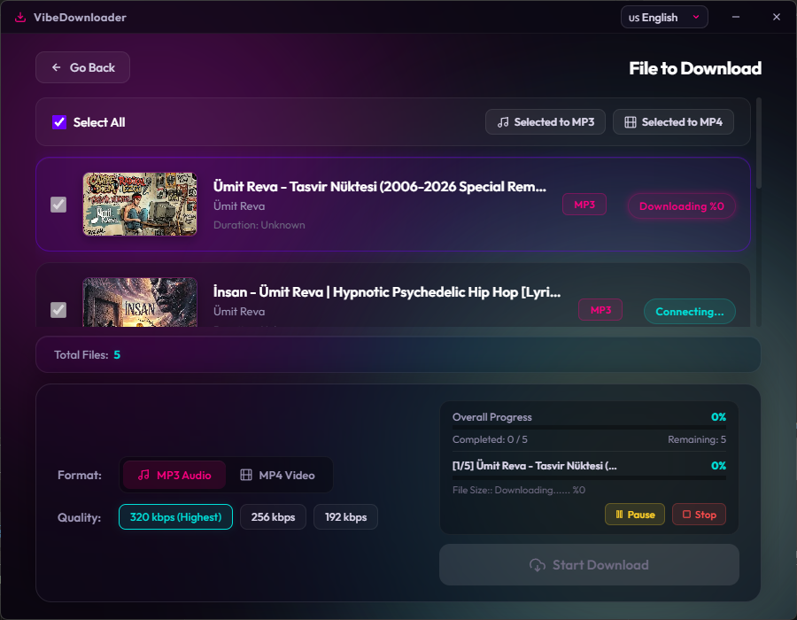 Progress Download Screen